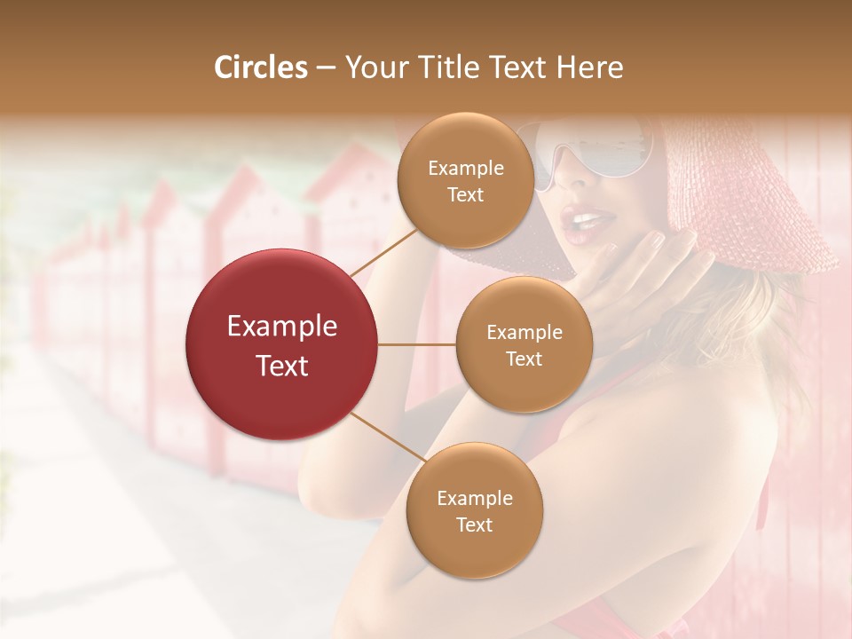 Fashion Sunglasses Seductive PowerPoint Template