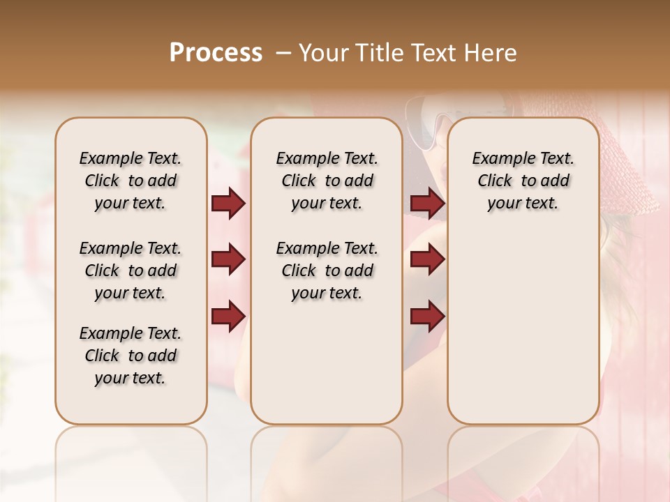 Fashion Sunglasses Seductive PowerPoint Template