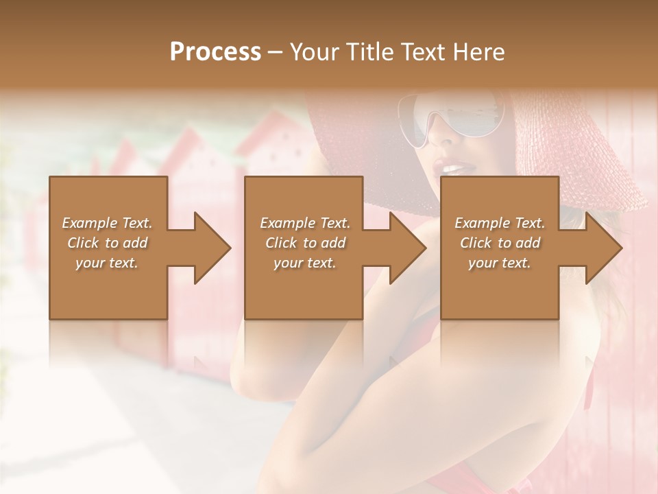 Fashion Sunglasses Seductive PowerPoint Template