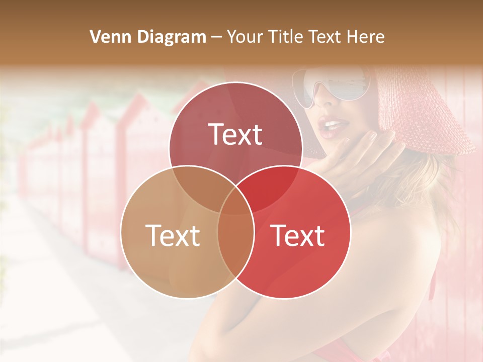 Fashion Sunglasses Seductive PowerPoint Template