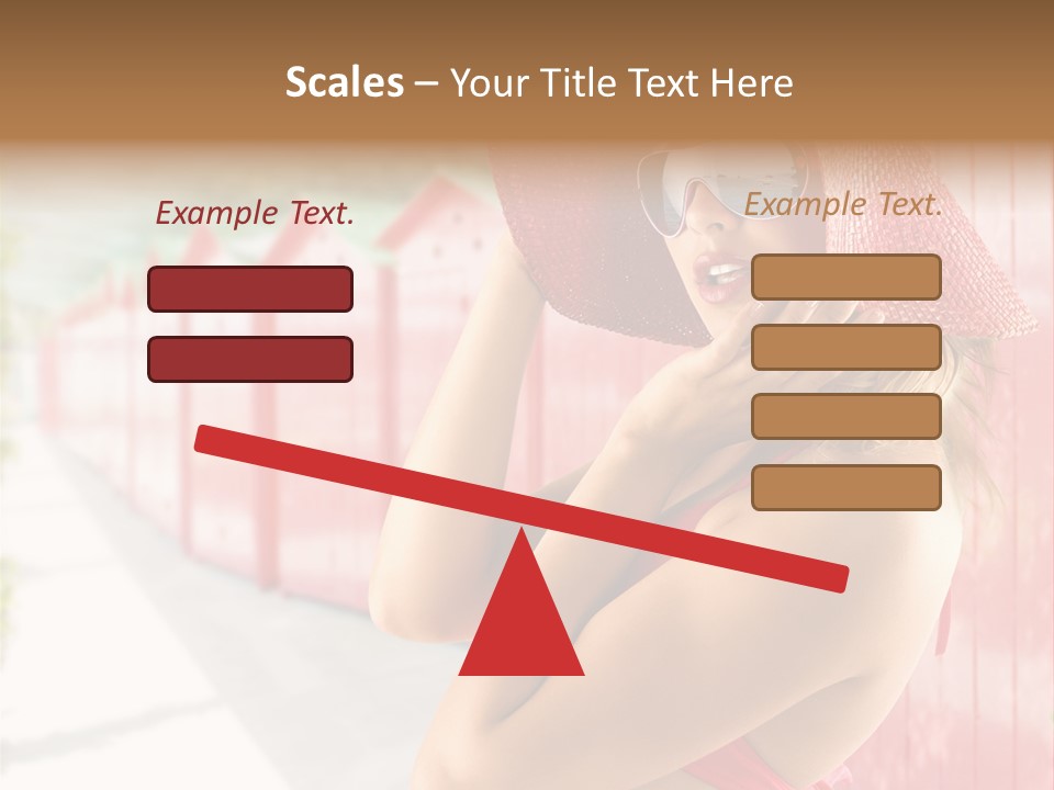 Fashion Sunglasses Seductive PowerPoint Template