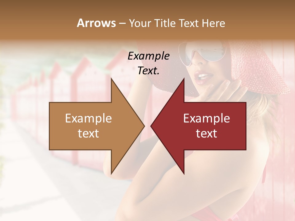 Fashion Sunglasses Seductive PowerPoint Template