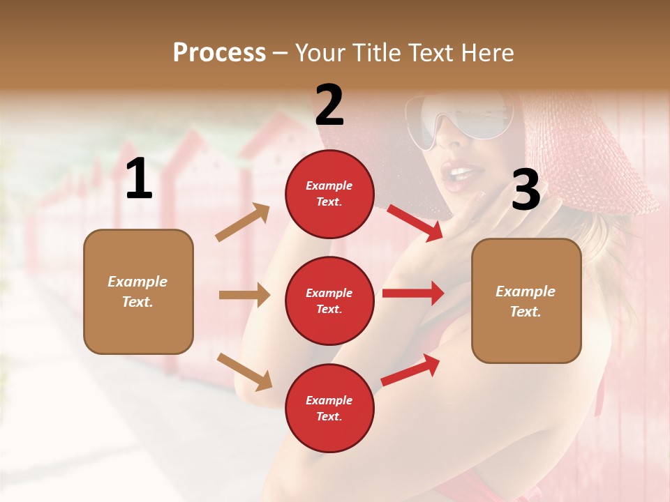 Fashion Sunglasses Seductive PowerPoint Template