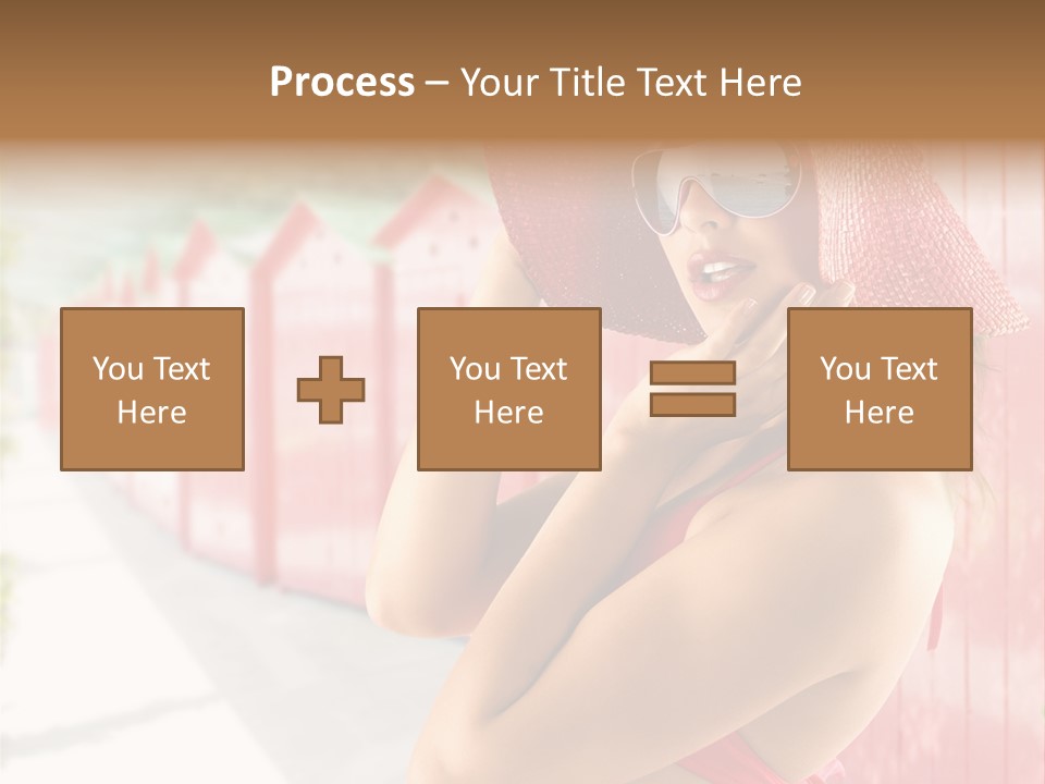 Fashion Sunglasses Seductive PowerPoint Template