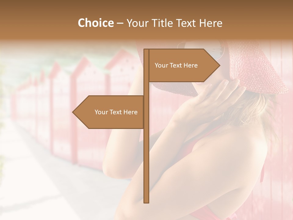 Fashion Sunglasses Seductive PowerPoint Template