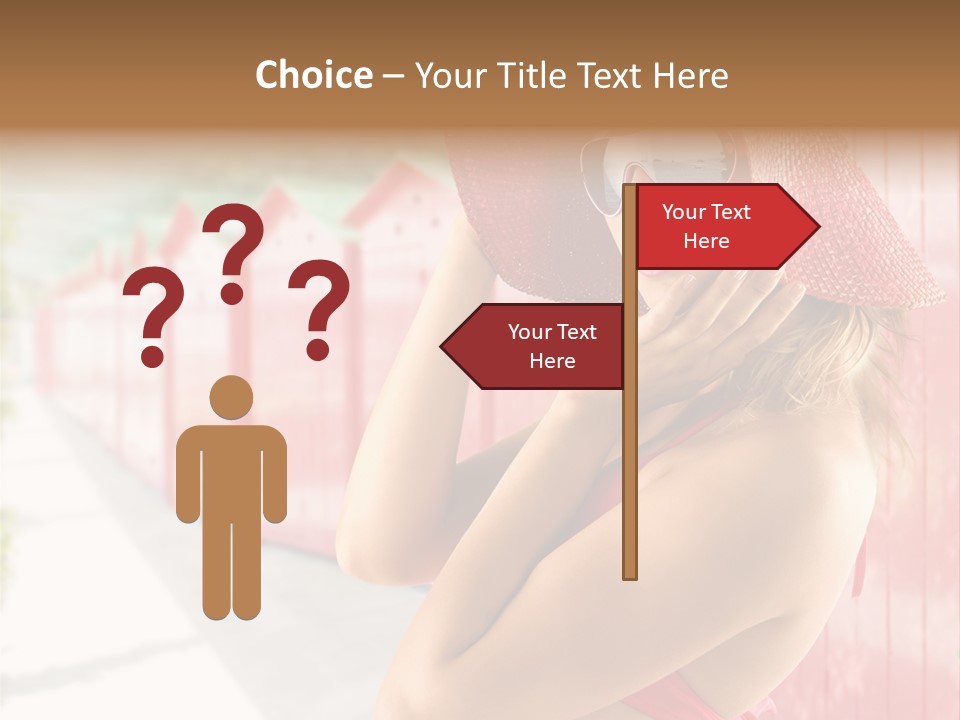 Fashion Sunglasses Seductive PowerPoint Template