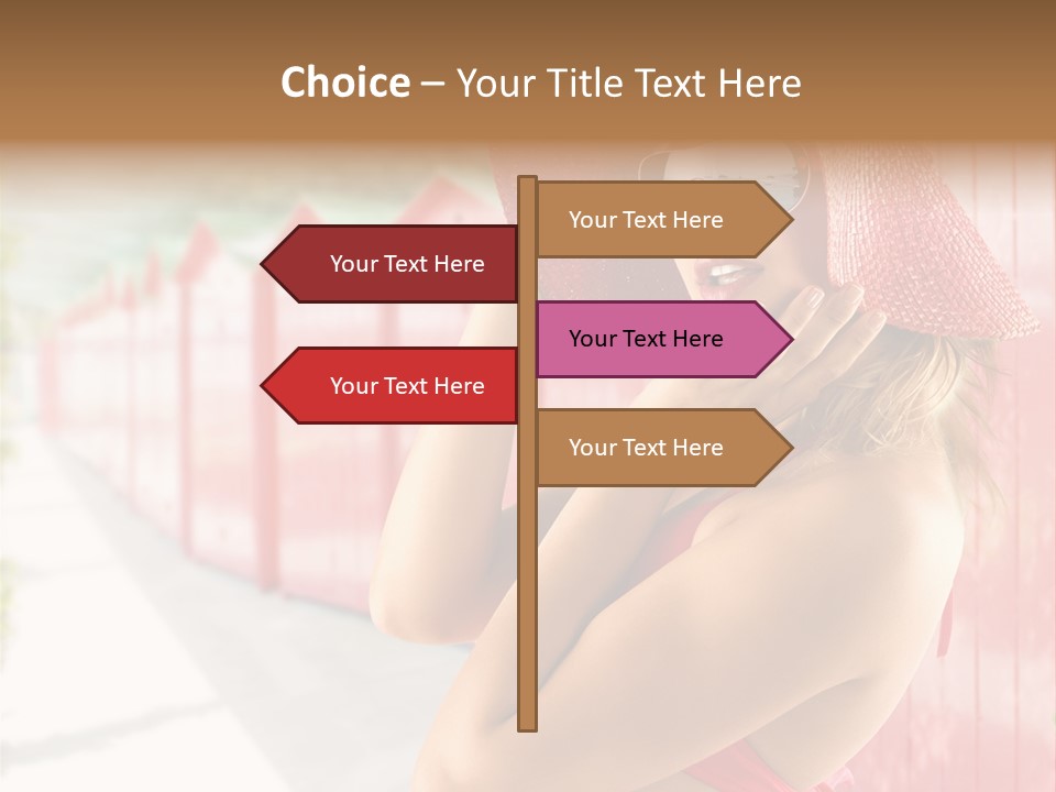 Fashion Sunglasses Seductive PowerPoint Template