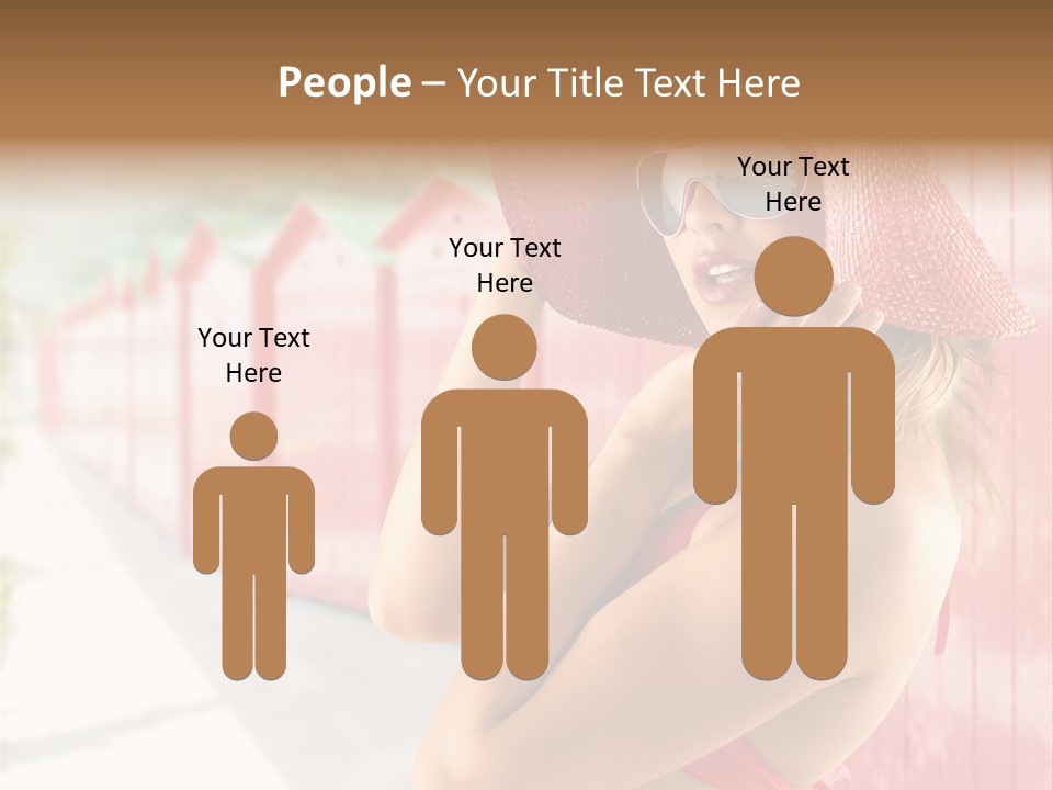 Fashion Sunglasses Seductive PowerPoint Template