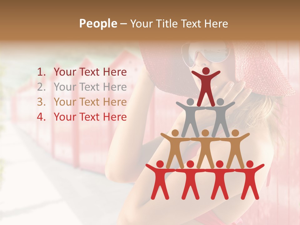 Fashion Sunglasses Seductive PowerPoint Template