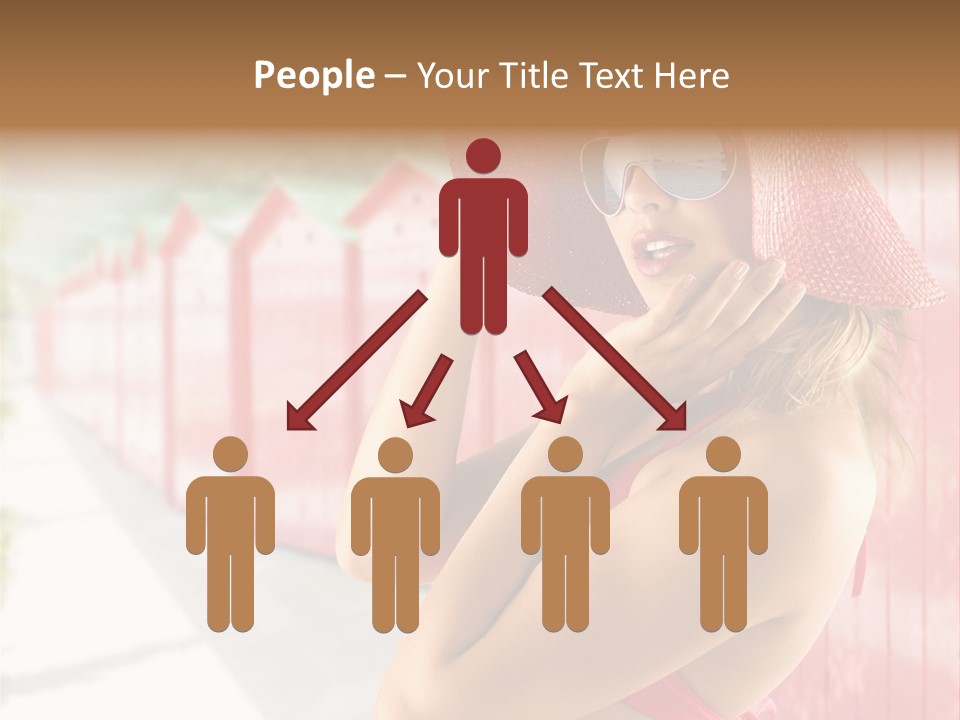 Fashion Sunglasses Seductive PowerPoint Template