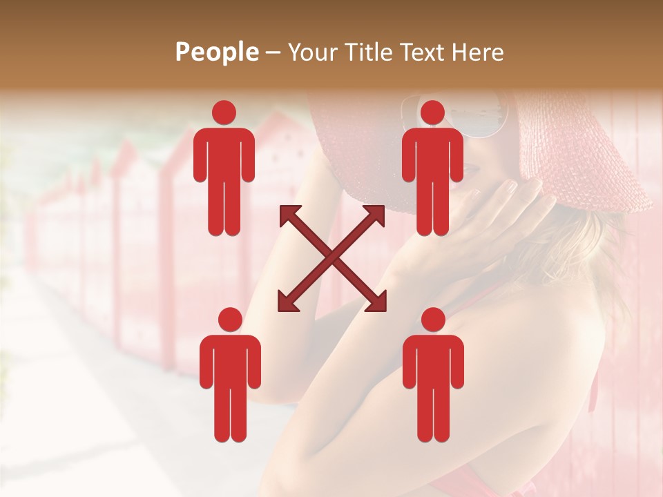 Fashion Sunglasses Seductive PowerPoint Template