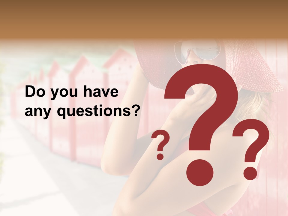 Fashion Sunglasses Seductive PowerPoint Template