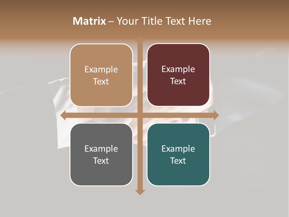 Partnership Negotiating Gesturing PowerPoint Template