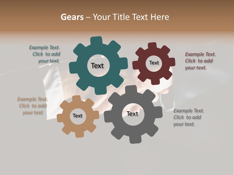 Partnership Negotiating Gesturing PowerPoint Template
