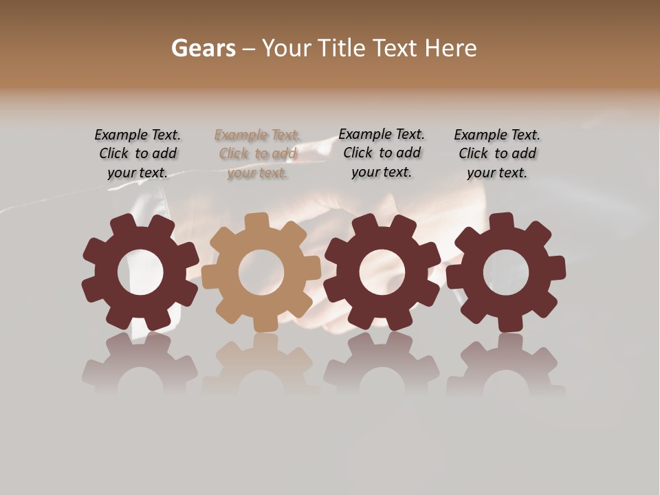 Partnership Negotiating Gesturing PowerPoint Template