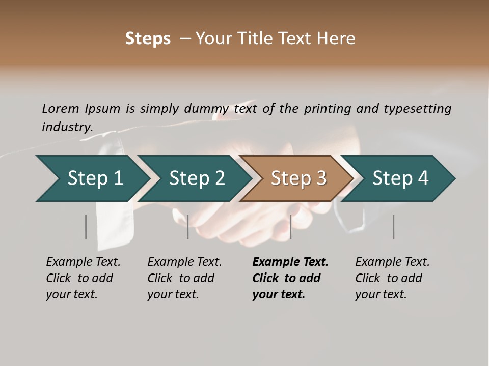 Partnership Negotiating Gesturing PowerPoint Template