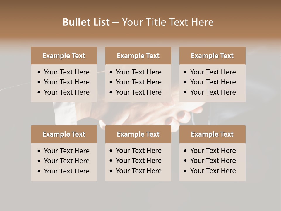 Partnership Negotiating Gesturing PowerPoint Template