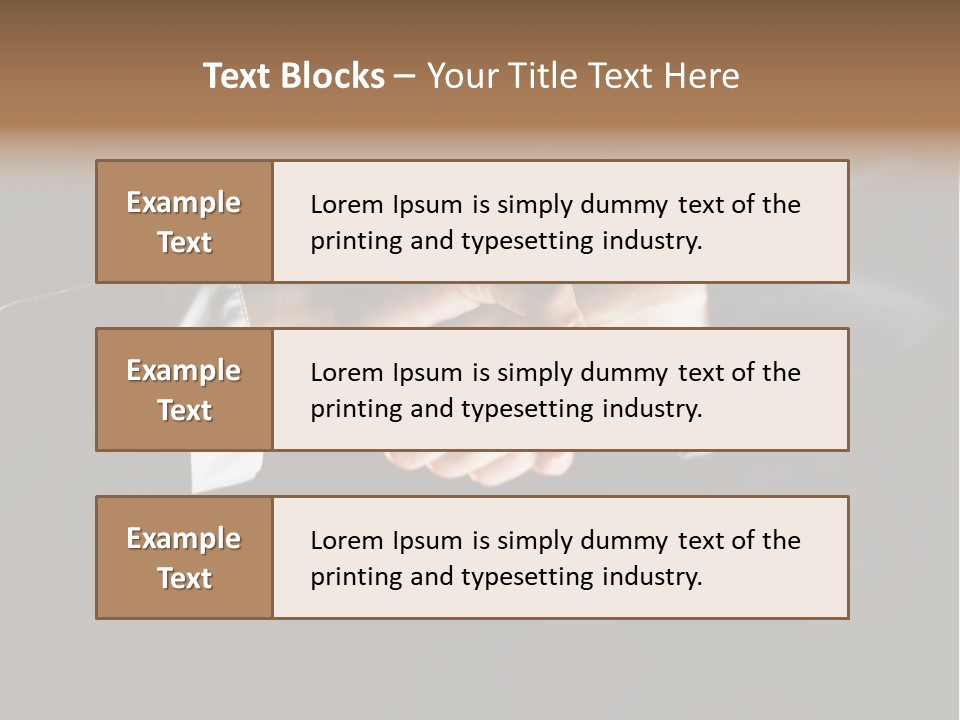 Partnership Negotiating Gesturing PowerPoint Template