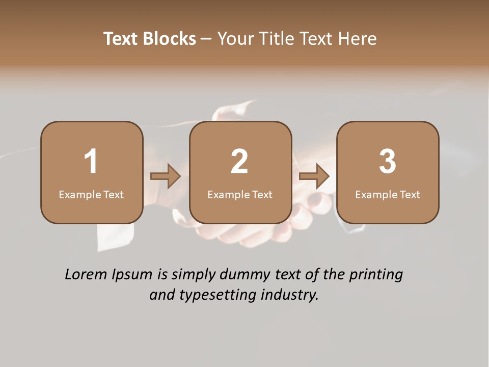 Partnership Negotiating Gesturing PowerPoint Template