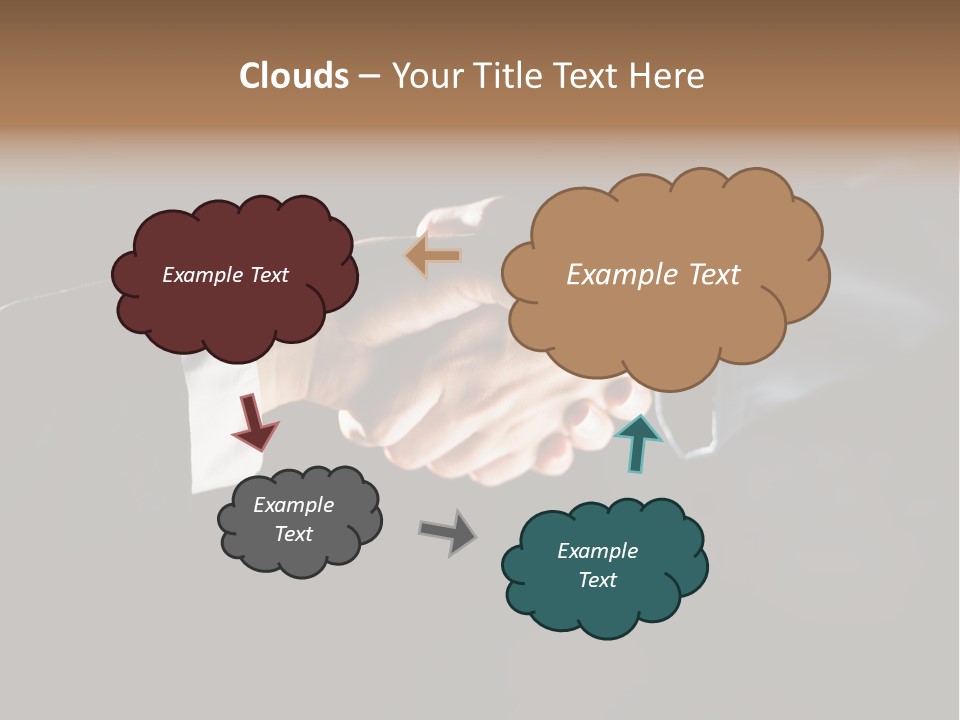 Partnership Negotiating Gesturing PowerPoint Template