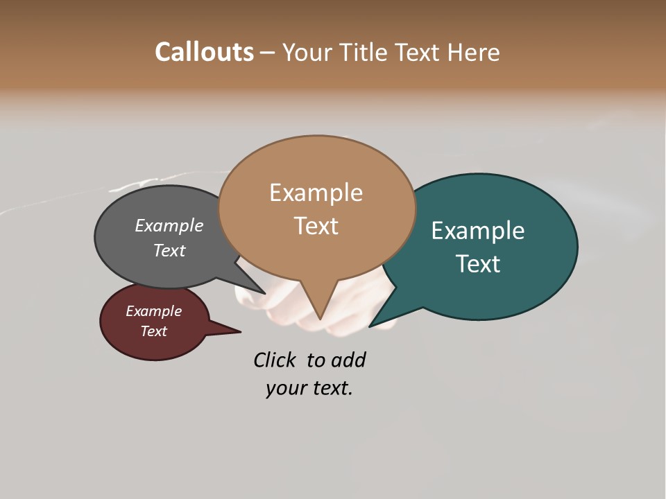 Partnership Negotiating Gesturing PowerPoint Template