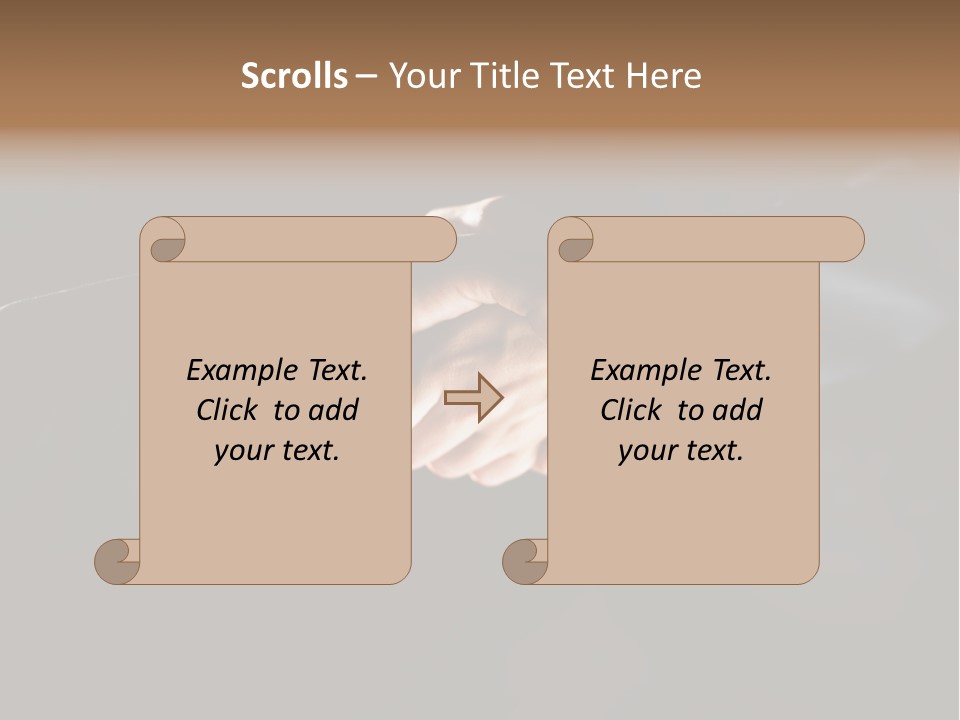 Partnership Negotiating Gesturing PowerPoint Template