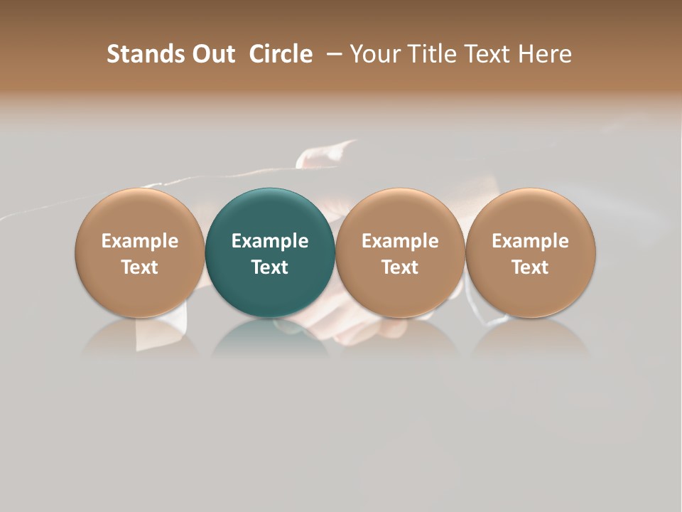 Partnership Negotiating Gesturing PowerPoint Template