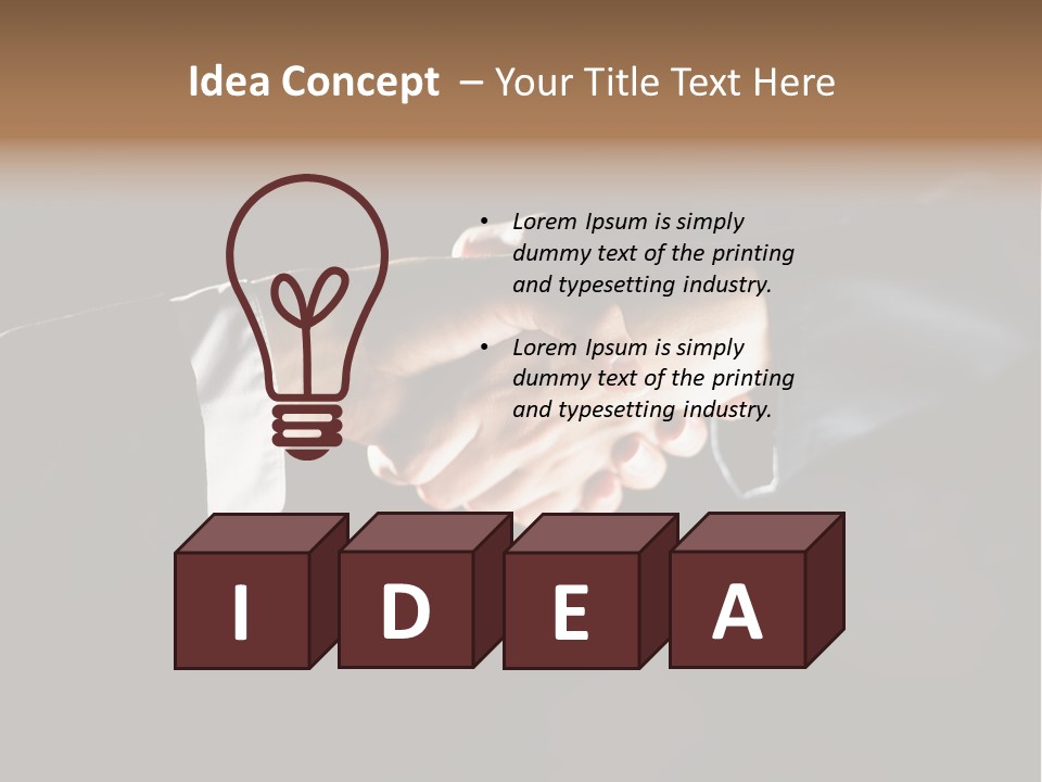 Partnership Negotiating Gesturing PowerPoint Template
