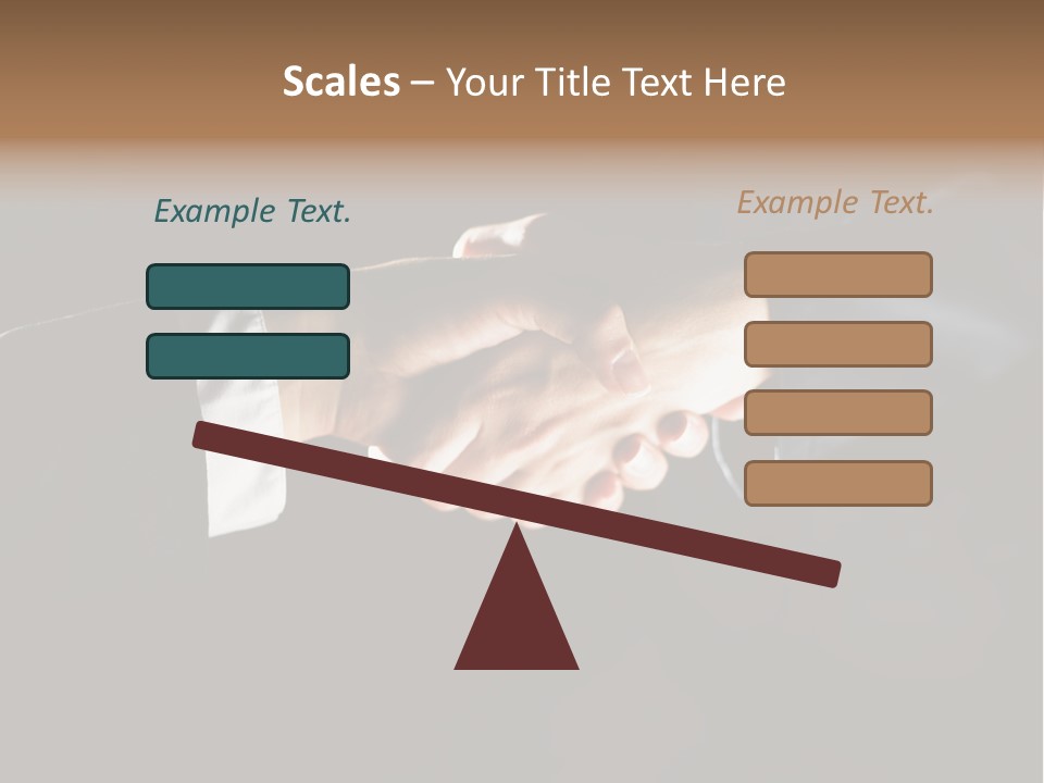 Partnership Negotiating Gesturing PowerPoint Template