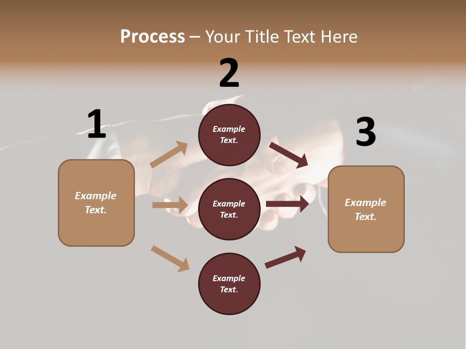 Partnership Negotiating Gesturing PowerPoint Template