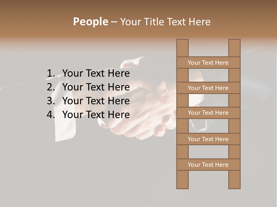Partnership Negotiating Gesturing PowerPoint Template