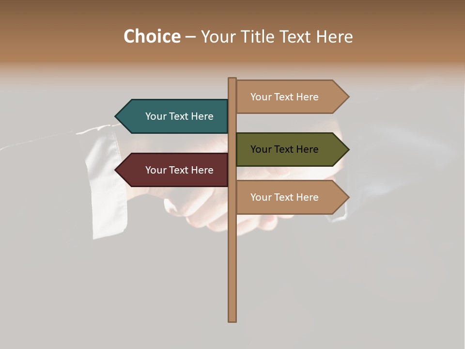Partnership Negotiating Gesturing PowerPoint Template