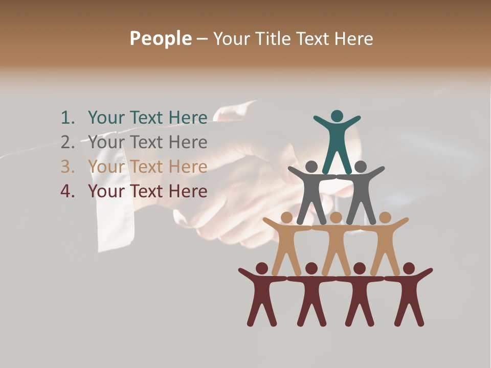 Partnership Negotiating Gesturing PowerPoint Template
