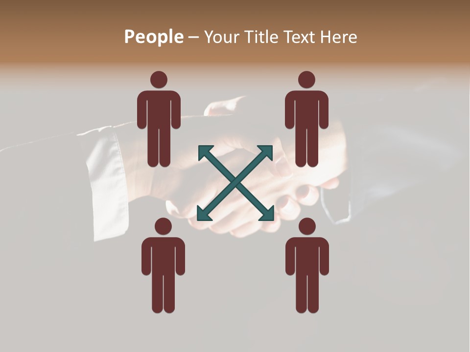 Partnership Negotiating Gesturing PowerPoint Template