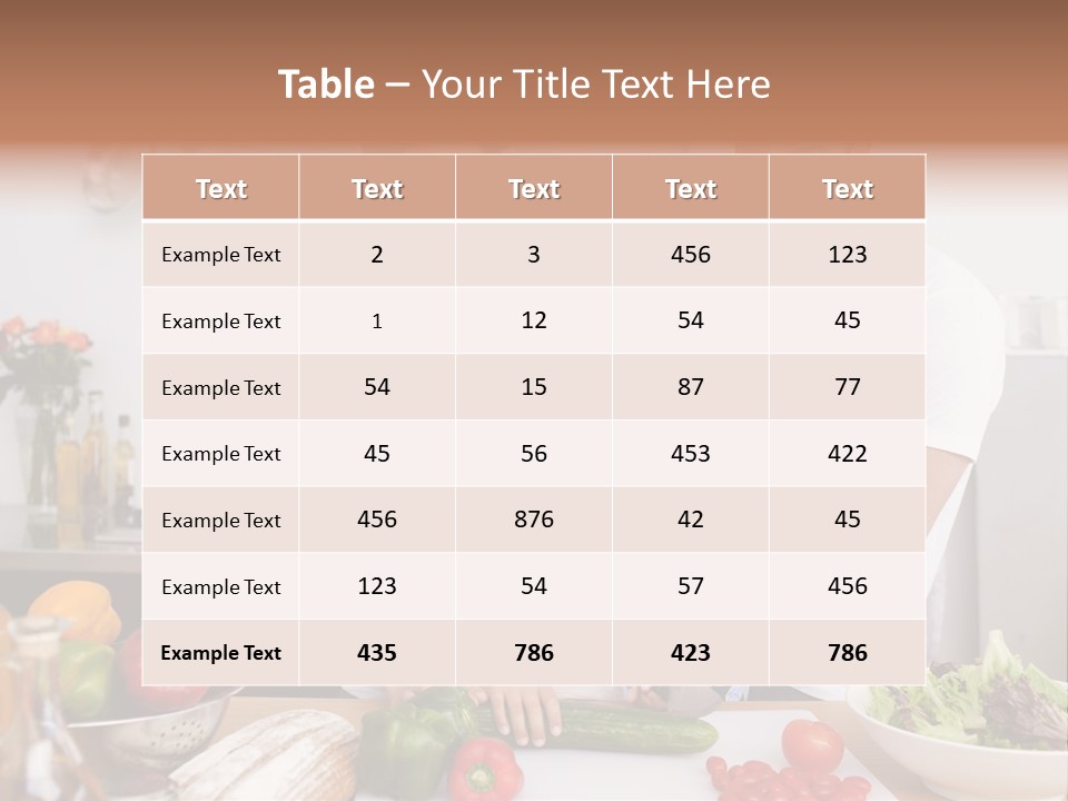 Peppers Adorable Preparing PowerPoint Template
