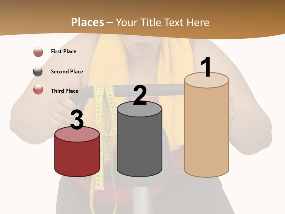 Caucasian Weight Sexy PowerPoint Template