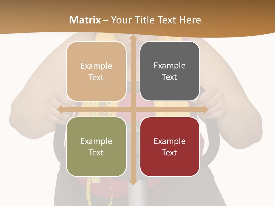 Caucasian Weight Sexy PowerPoint Template