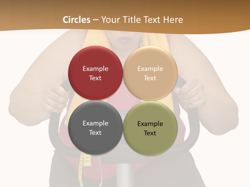 Caucasian Weight Sexy PowerPoint Template