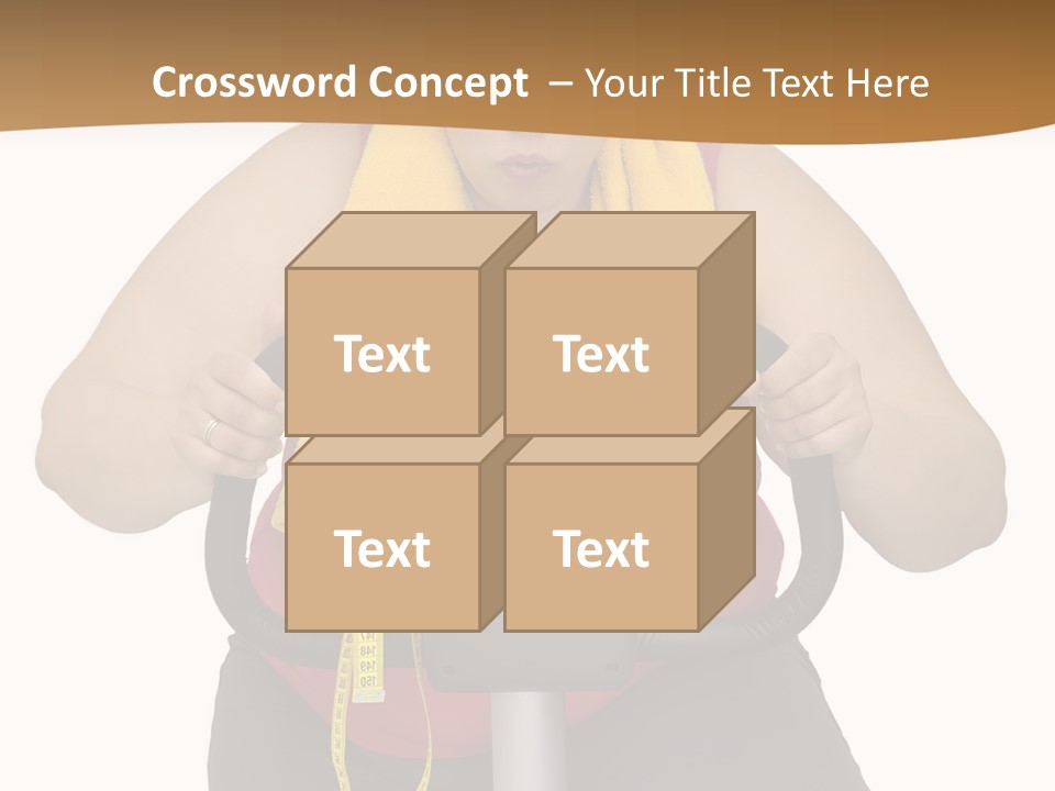 Caucasian Weight Sexy PowerPoint Template