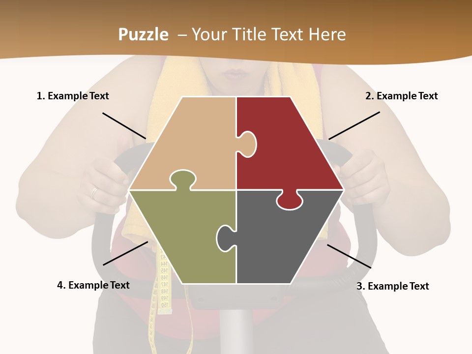 Caucasian Weight Sexy PowerPoint Template