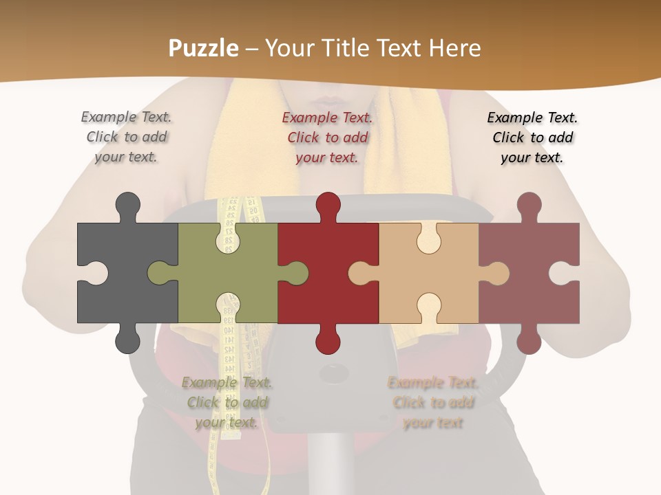 Caucasian Weight Sexy PowerPoint Template