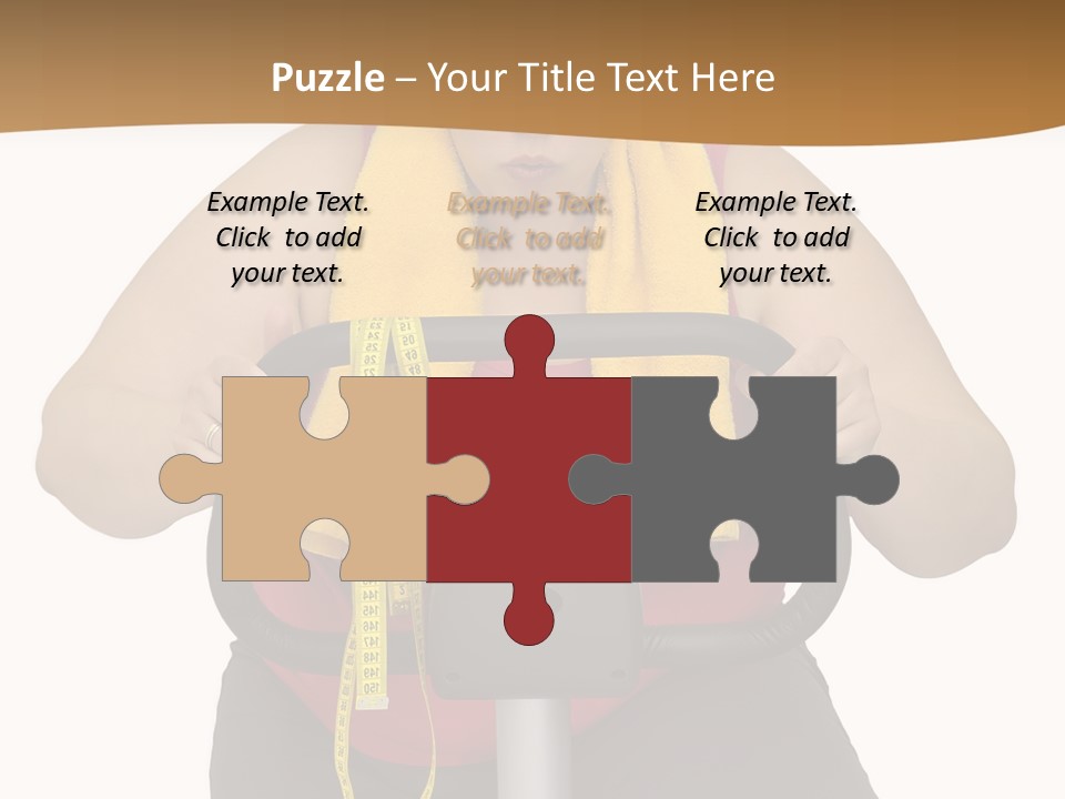 Caucasian Weight Sexy PowerPoint Template