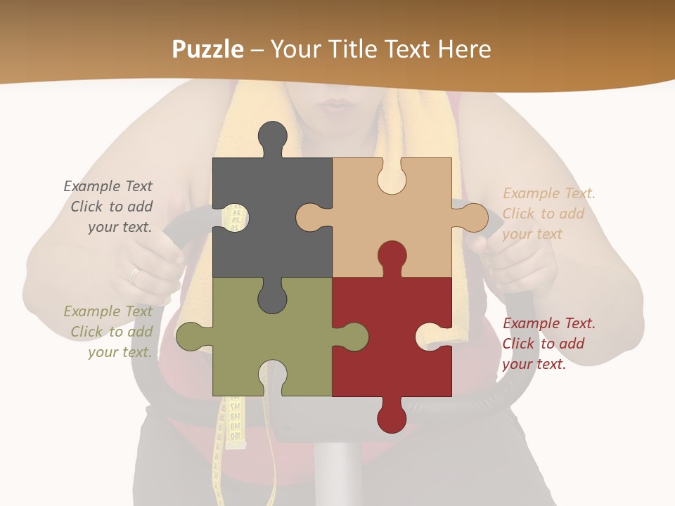 Caucasian Weight Sexy PowerPoint Template