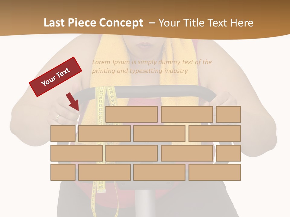 Caucasian Weight Sexy PowerPoint Template
