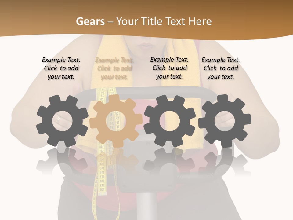 Caucasian Weight Sexy PowerPoint Template