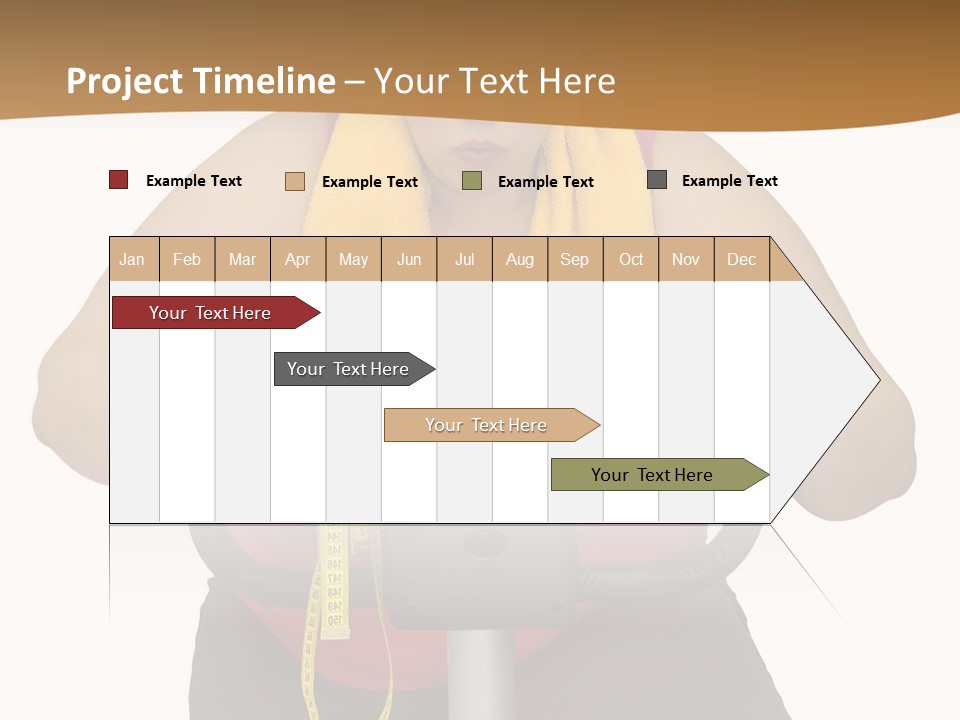 Caucasian Weight Sexy PowerPoint Template