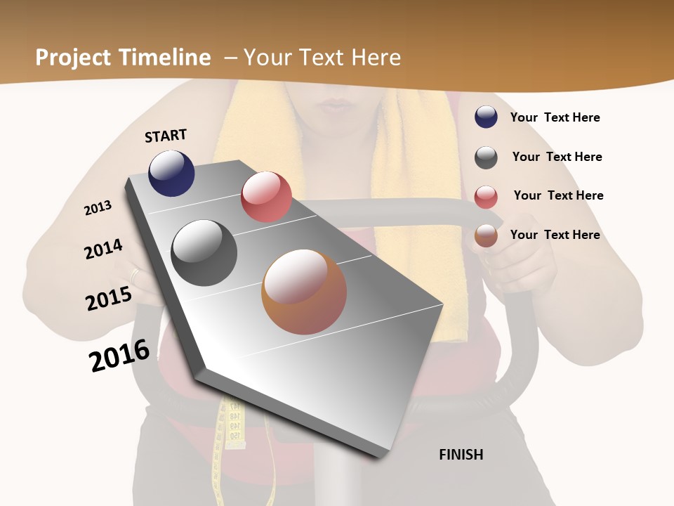 Caucasian Weight Sexy PowerPoint Template