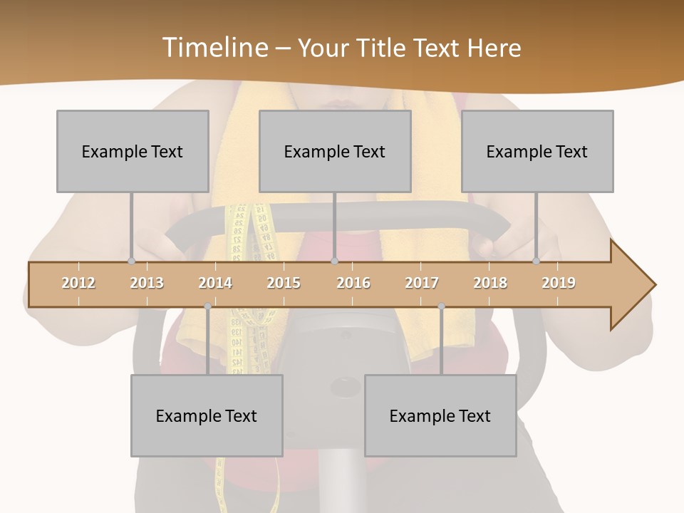 Caucasian Weight Sexy PowerPoint Template