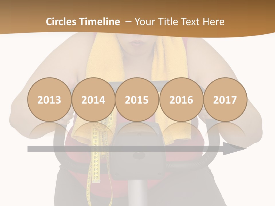 Caucasian Weight Sexy PowerPoint Template