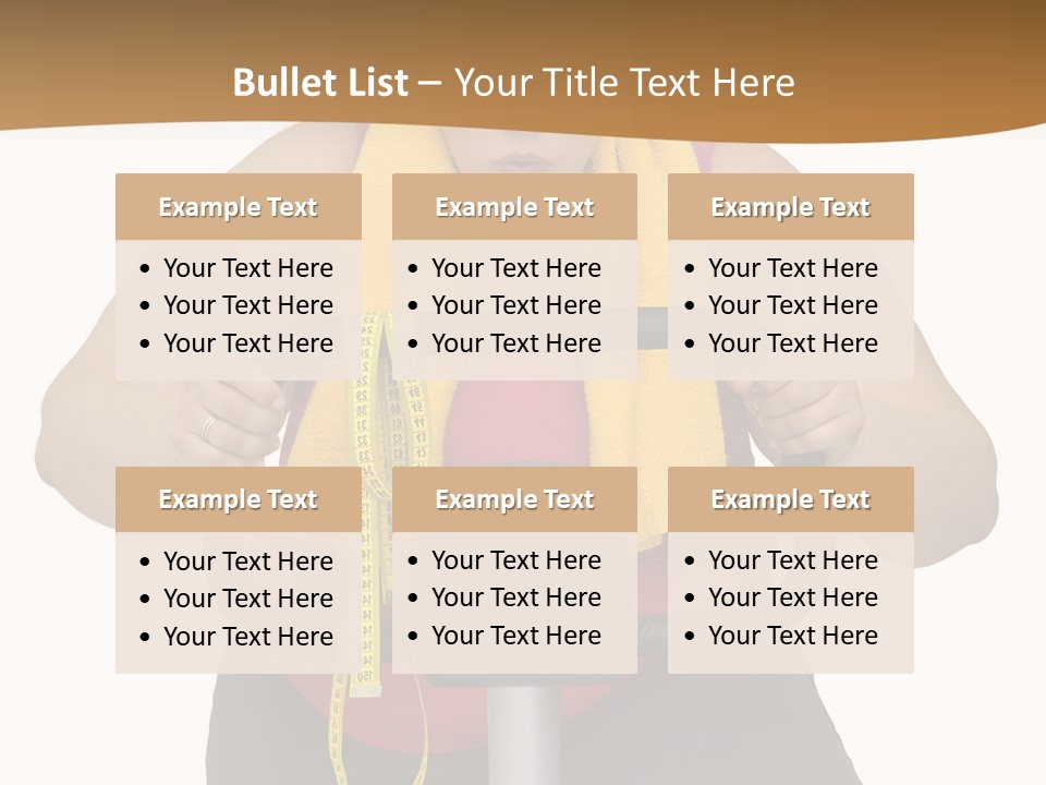 Caucasian Weight Sexy PowerPoint Template